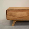 NordicStory Aparador de madera maciza roble Geneva, 120 x 45 x 36,5 cm.