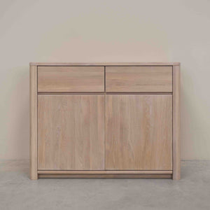 NordicStory Aparador Cómoda de madera maciza de roble
