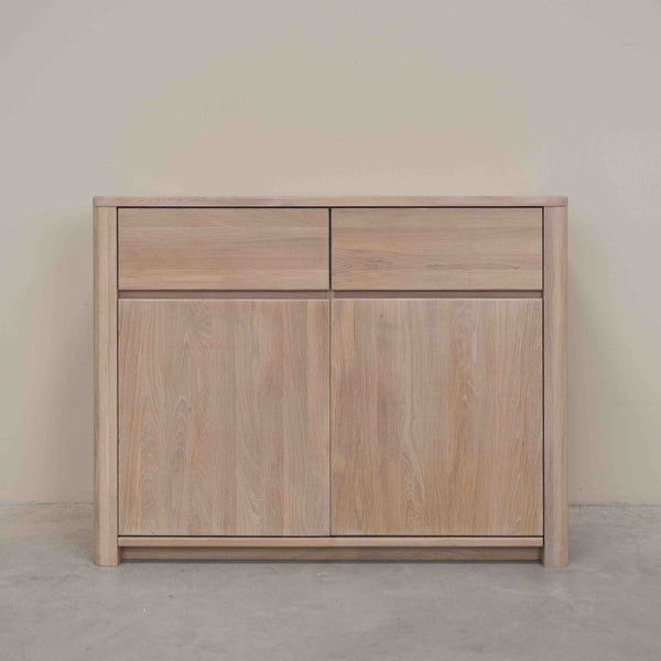 NordicStory Aparador Cómoda de madera maciza de roble