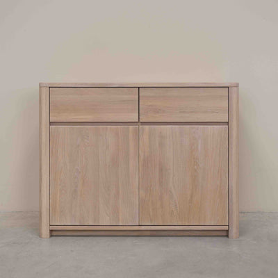NordicStory Aparador Cómoda de madera maciza de roble
