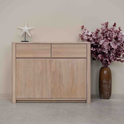 NordicStory Aparador Cómoda de madera maciza de roble
