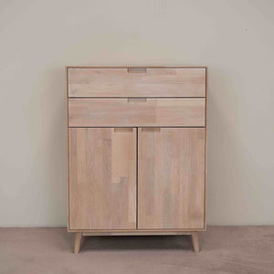 NordicStory Sinfonier Cómoda de madera maciza de roble Escandi 2 Roble.Store