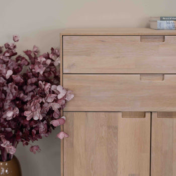 NordicStory Sinfonier Cómoda de madera maciza de roble Escandi 2 Roble.Store