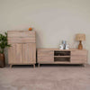 NordicStory Sinfonier Cómoda de madera maciza de roble Escandi 2 Roble.Store