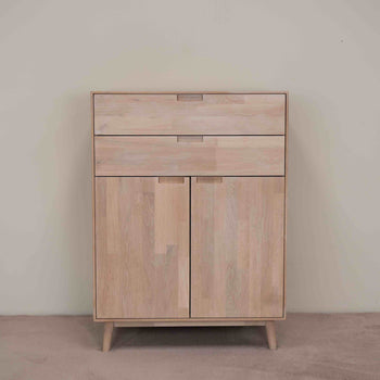 NordicStory Sinfonier Cómoda de madera maciza de roble Escandi 2 Roble.Store