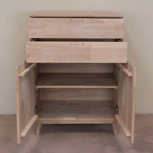 NordicStory Sinfonier Cómoda de madera maciza de roble Escandi 2 Roble.Store