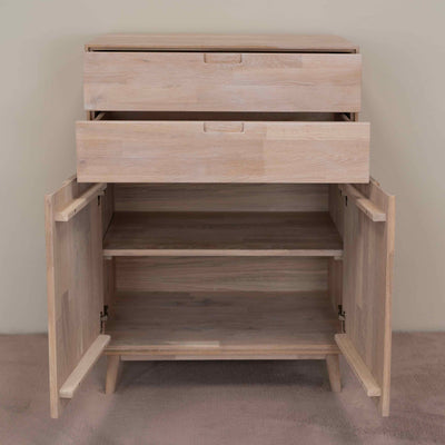 NordicStory Sinfonier Cómoda de madera maciza de roble Escandi 2 Roble.Store