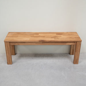 NordicStory Banco de madera maciza de roble Mauritz 4