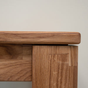 NordicStory Banco de madera maciza de roble Mauritz 4