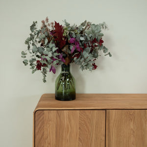 NordicStory Aparador de madera maciza roble Geneva 2, 134 x 45 x 86 cm.