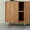 NordicStory Aparador de madera maciza roble Geneva 1, 90 x 45 x 86 cm.