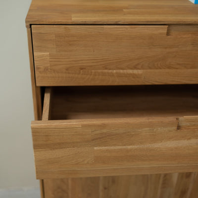 NordicStory Sinfonier Cómoda de madera maciza de roble Escandi 2 Roble.Store