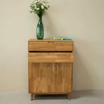 NordicStory Sinfonier Cómoda de madera maciza de roble Escandi 2 Roble.Store