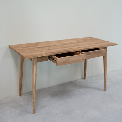 NordicStory Mesa escritorio de madera maciza de roble Escandi 1 140 x 60 x 75 cm.