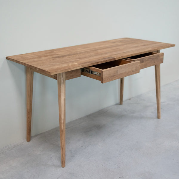 NordicStory Mesa escritorio de madera maciza de roble Escandi 1 140 x 60 x 75 cm.