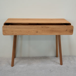 NordicStory Consola tocador de madera maciza roble Geneva, 110 x 35 x 80 cm.