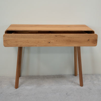 NordicStory Consola tocador de madera maciza roble Geneva, 110 x 35 x 80 cm.