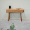 NordicStory Consola tocador de madera maciza roble Geneva, 110 x 35 x 80 cm.