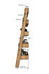 NordicStory Estanteria Libreria de madera maciza de roble