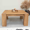 NordicStory Mesa de centro de madera maciza de roble