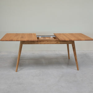 NordicStory Mesa de comedor extensible de madera maciza roble Geneva