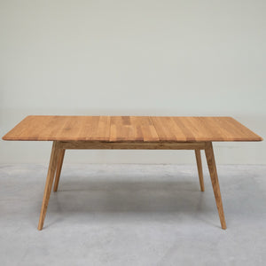 NordicStory Mesa de comedor extensible de madera maciza roble Geneva