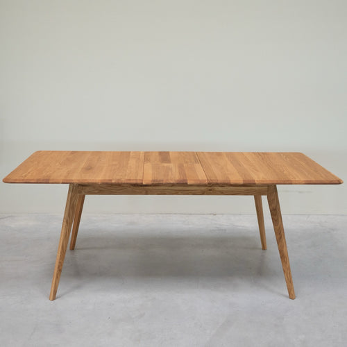 NordicStory Mesa de comedor extensible de madera maciza roble Geneva