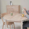 NordicStory Mesa de comedor redonda y extensible de madera maciza de roble Escandi 3 Roble.Store