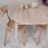 NordicStory Mesa de comedor redonda y extensible de madera maciza de roble Escandi 3 Roble.Store