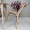NordicStory Conjunto mesa de madera maciza Escandi 3 y dos sillas ISKU