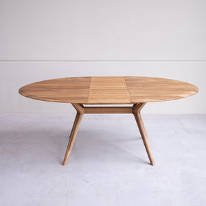 NordicStory Mesa extensible de comedor de madera maciza de roble Carmen