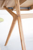 NordicStory Mesa extensible de comedor de madera maciza de roble