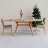 NordicStory Mesa extensible de comedor de madera maciza de roble Carmen