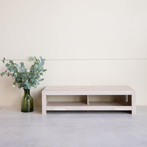 NordicStory Mueble de TV de madera maciza de roble