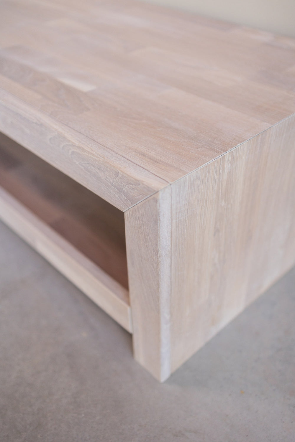 NordicStory Mueble de TV de madera maciza de roble