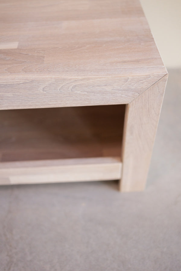 NordicStory Mueble de TV de madera maciza de roble