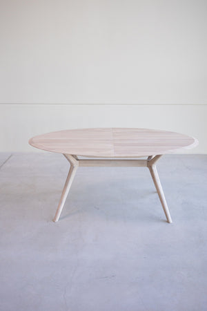 NordicStory Mesa extensible de comedor de madera maciza de roble Carmen