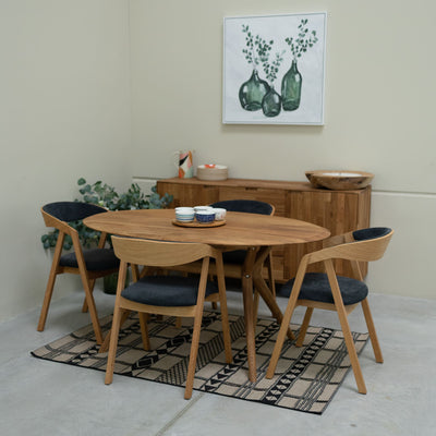 NordicStory Mesa extensible de comedor de madera maciza de roble Carmen Roble.Store