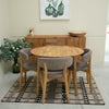 Veskor Pack de 2 o 4 Sillas de Comedor de Madera Maciza de Roble Claus, tapizado Gris o Marron Roble.Store