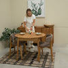 NordicStory Mesa de comedor redonda y extensible de madera maciza de roble Escandi 3 Roble.Store