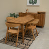 Pack de 2 o 4 Sillas de Comedor de Madera Maciza de Roble Knut | VESKOR