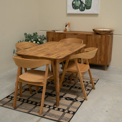Pack de 2 o 4 Sillas de Comedor de Madera Maciza de Roble Knut | VESKOR
