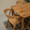 Veskor Pack de 2 o 4 Sillas de Comedor de Madera Maciza de Roble Knut Roble.Store