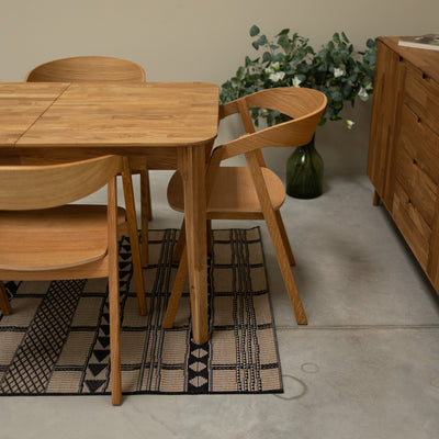Pack de 2 o 4 Sillas de Comedor de Madera Maciza de Roble Knut | VESKOR
