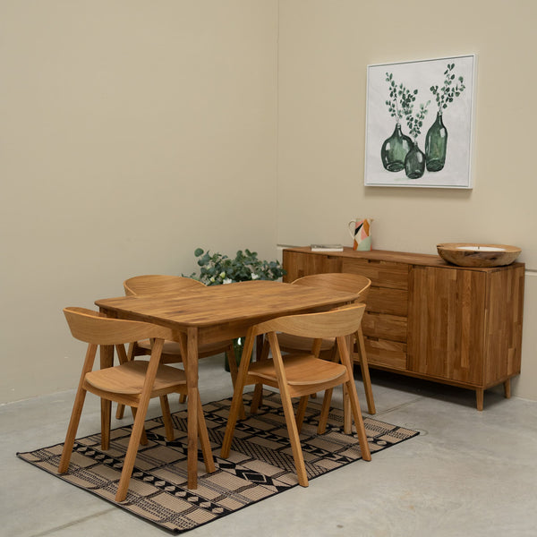 NordicStory Mesa extensible de comedor de madera maciza de roble France Roble.Store