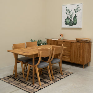 NordicStory Mesa extensible de comedor de madera maciza de roble France Roble.Store