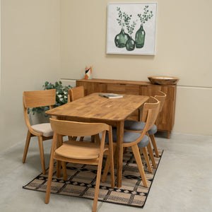 NordicStory Mesa extensible de comedor de madera maciza de roble France Roble.Store