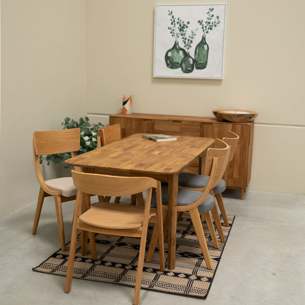 NordicStory Mesa extensible de comedor de madera maciza de roble France Roble.Store