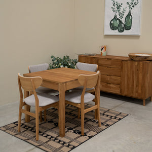 NordicStory Mesa extensible de comedor de madera maciza de roble Marsi Roble.Store