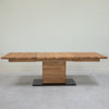 NordicStory Mesa de comedor extensible de madera maciza roble Bremen, 160-250 x 90 x 75 cm.